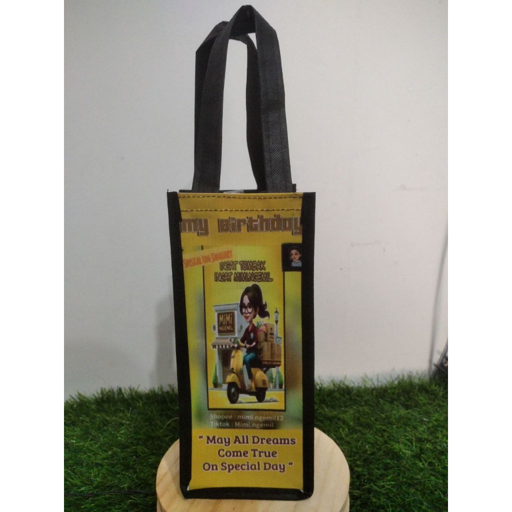 

Souvenir Ulang Tahun / Custom tumbler stainless printing / sticker souvenir ulang tahun termos mika bag