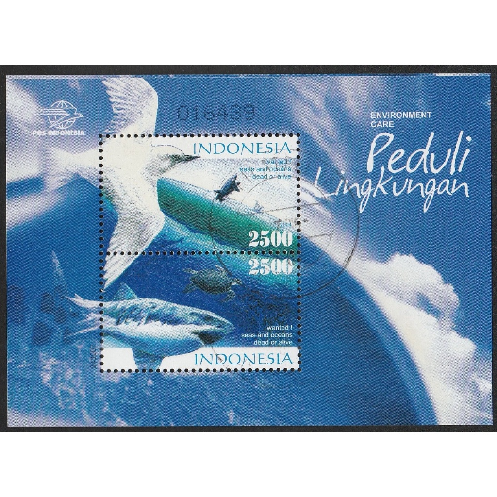 

A 9212 SATU BUAH SOUVENIR SHEET PRANGKO TEMA PEDULI LINGKUNGAN TAHUN 2004 DENGAN KONDISI SUDAH ADA CAP