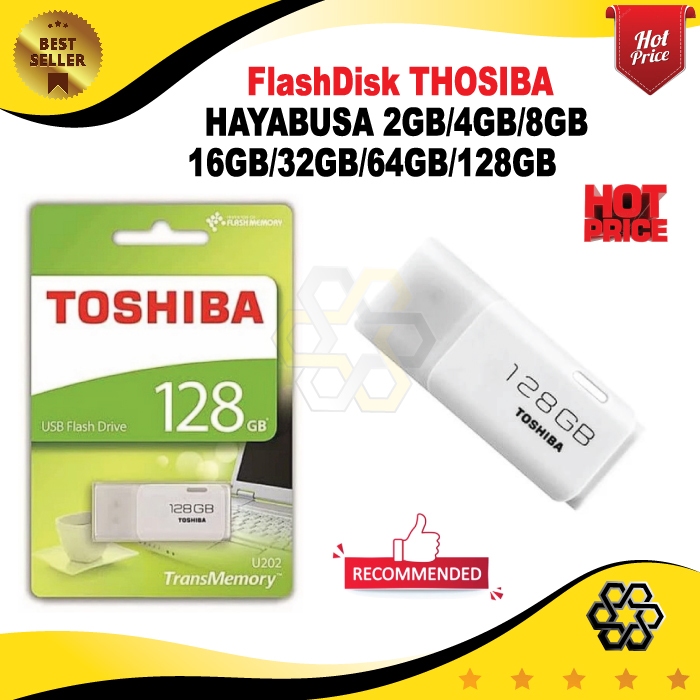 FlashDisk Thosiba 2GB 4GB 8GB 16GB 32GB 64GB 128GB - USB Toshiba Original