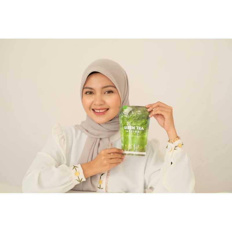

Teh Pelangsing Herbal Green Tea Activa Varian Urai 60gr Untuk 20 Hari