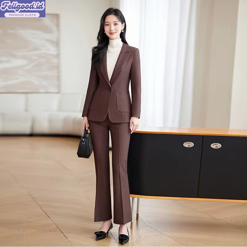 SETELAN JAS BLAZER WANITA / SETELAN JAS BLAZER FORMAL / SETELAN JAS WANITA