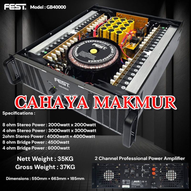 Power Fest Gb 40000 original Amplifier class GB fest Gb40000