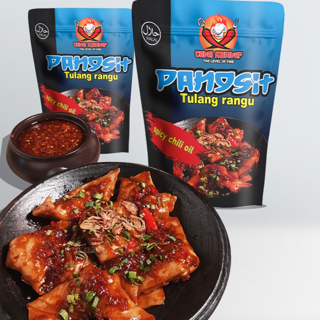 

PANGSIT TULANG RANGU PEDAS/PANGSIT CHILI OIL-HALAL-180G