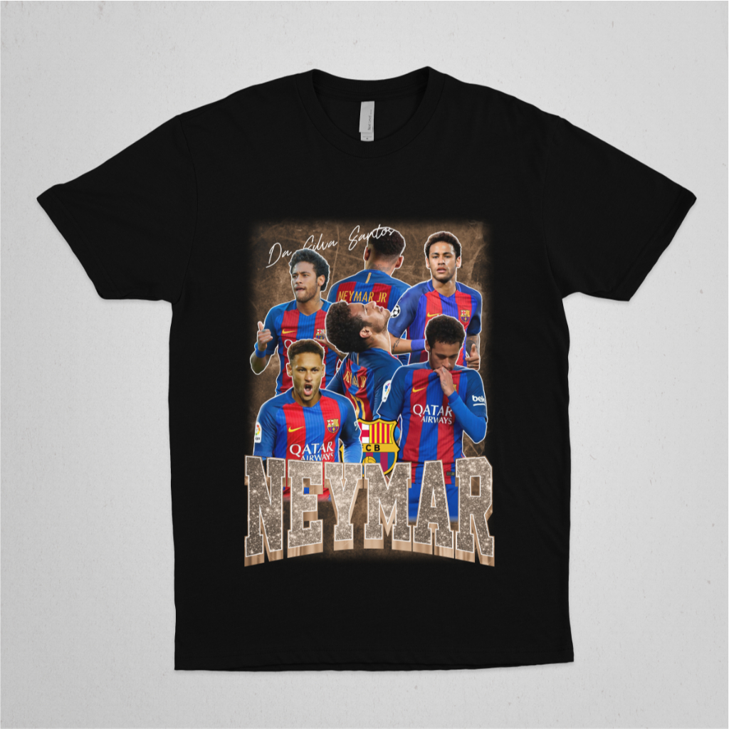 T-SHIRT NEYMAR // KAOS NEYMAR // NEYMAR JR // KAOS VINTAGE NEYMAR // BARCELONA // 001