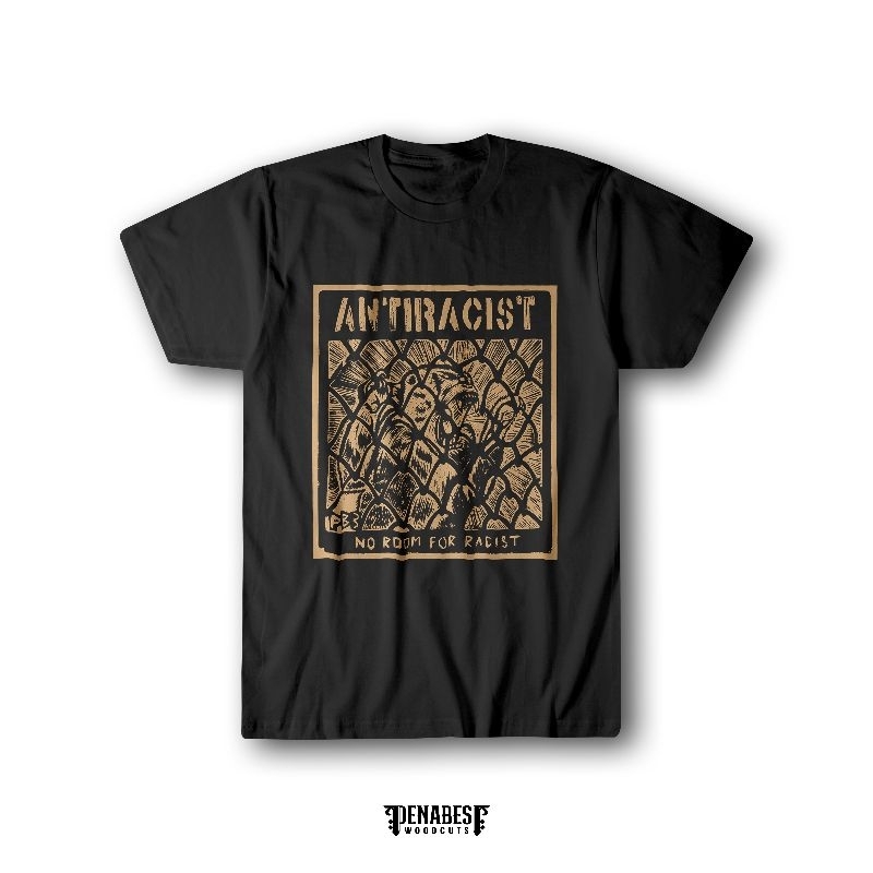 PB3 Kaos cukil ANTIRACIST Vol. 1 - NO ROOM FOR RACIST