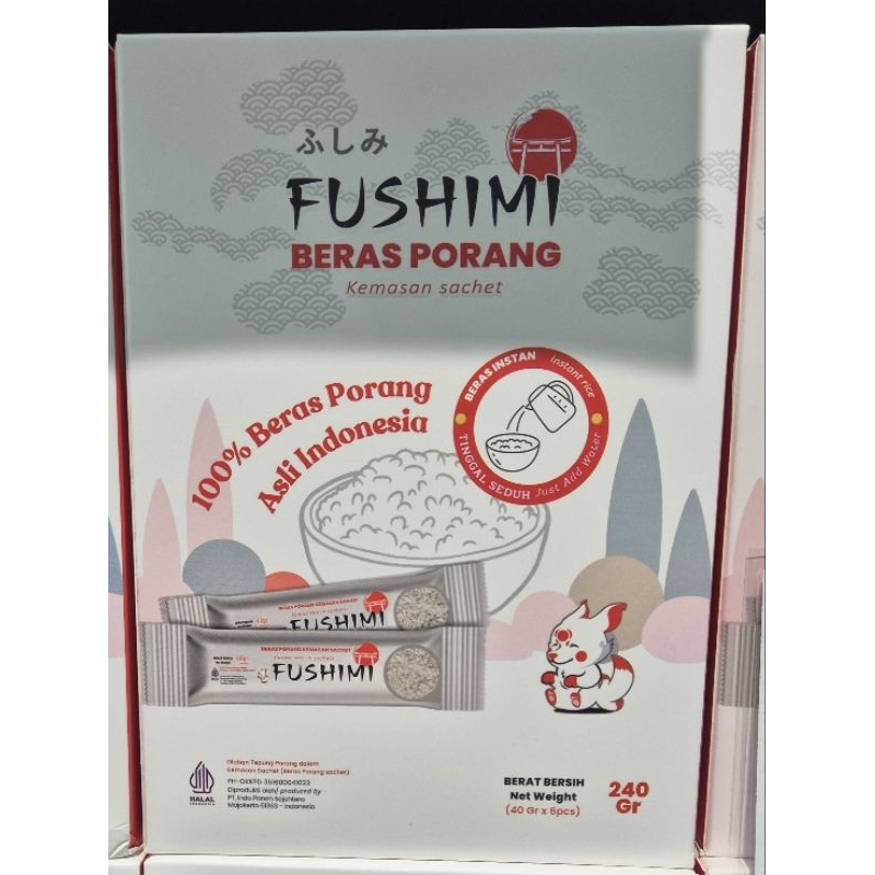

Beras Porang Kemasan Sachet FUSHIMI Konjac Rice -- Shirataki Rice 240 gram - HK