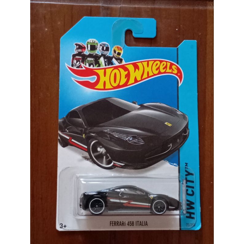 Hot Wheels 458 Italia Black, card 2013