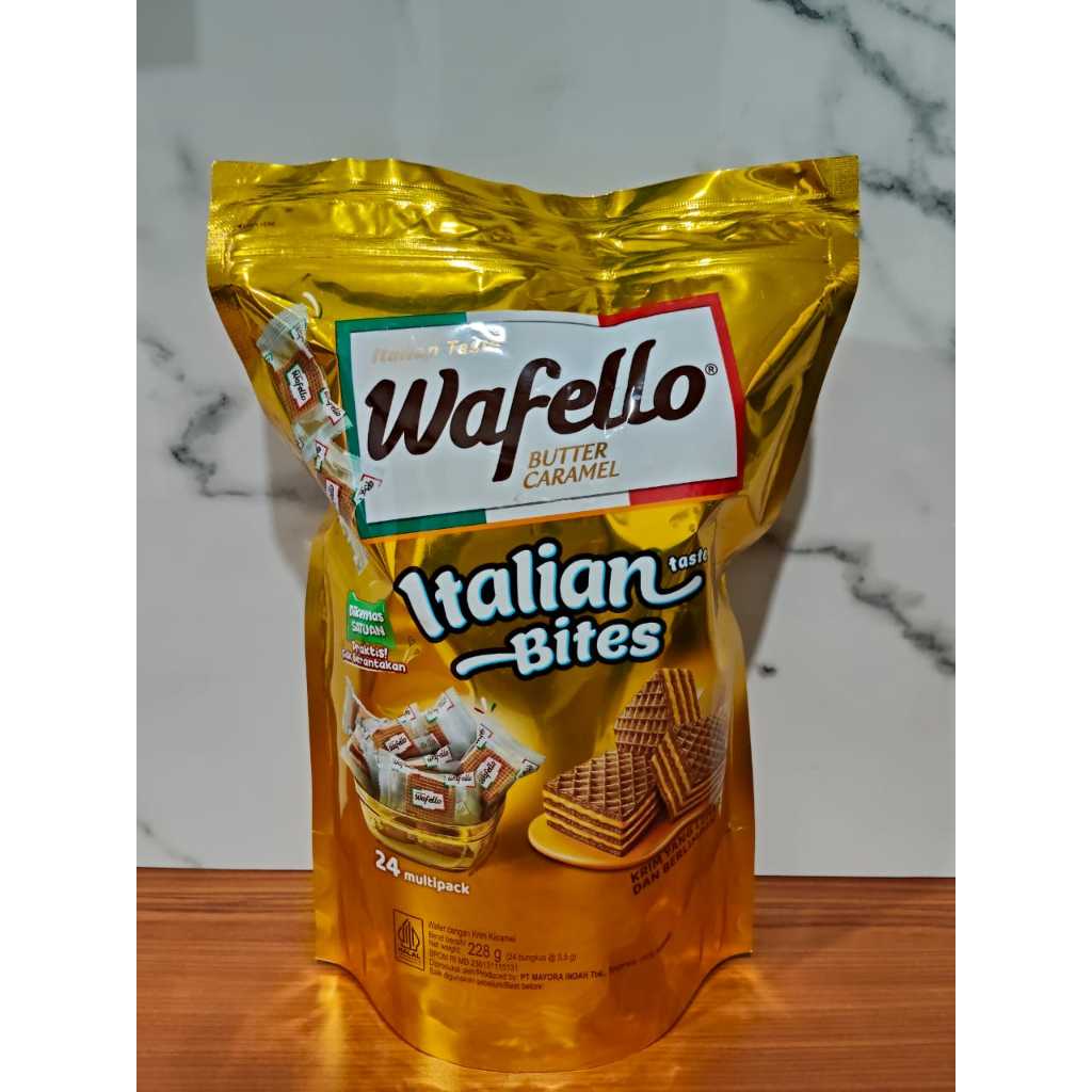

WAFELLO BUTTER CARAMEL ISI 24 PCS