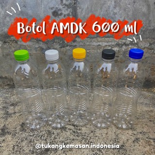 (1 Bal isi 100 pcs) Botol Aqua 600 ML Short Neck  / Botol AMDK / Botol Air Mineral
