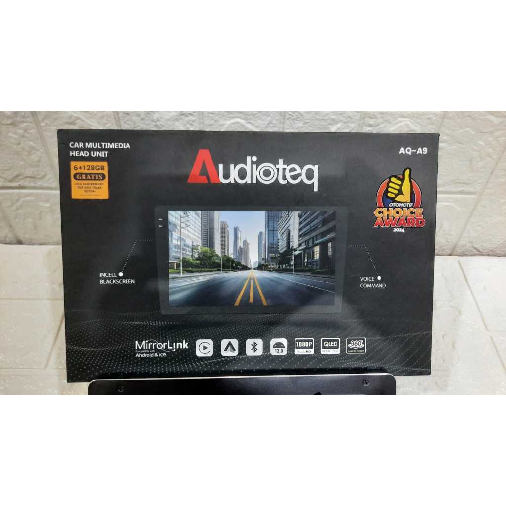 Head Unit Android 9 Inch Audioteq Ram 6/128gb