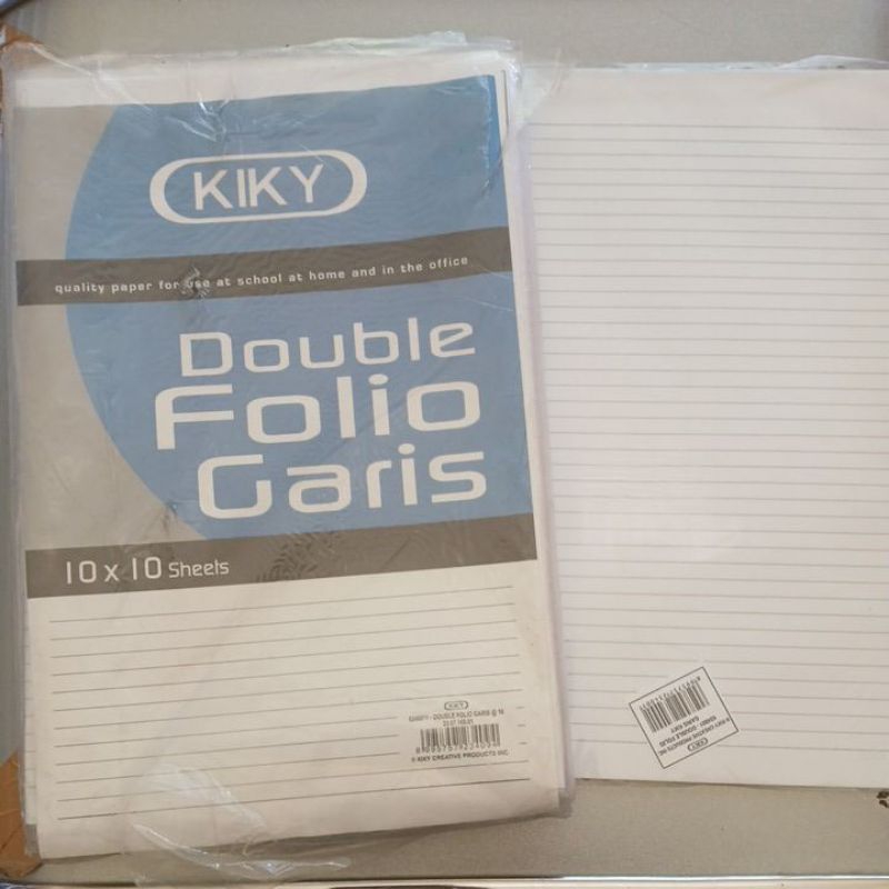 

Kertas Double Folio 10 Lembar=1PCS