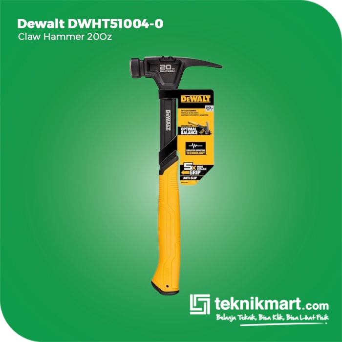 Dewalt Claw Hammer / Palu Kambing 20 Oz DWHT51004-0