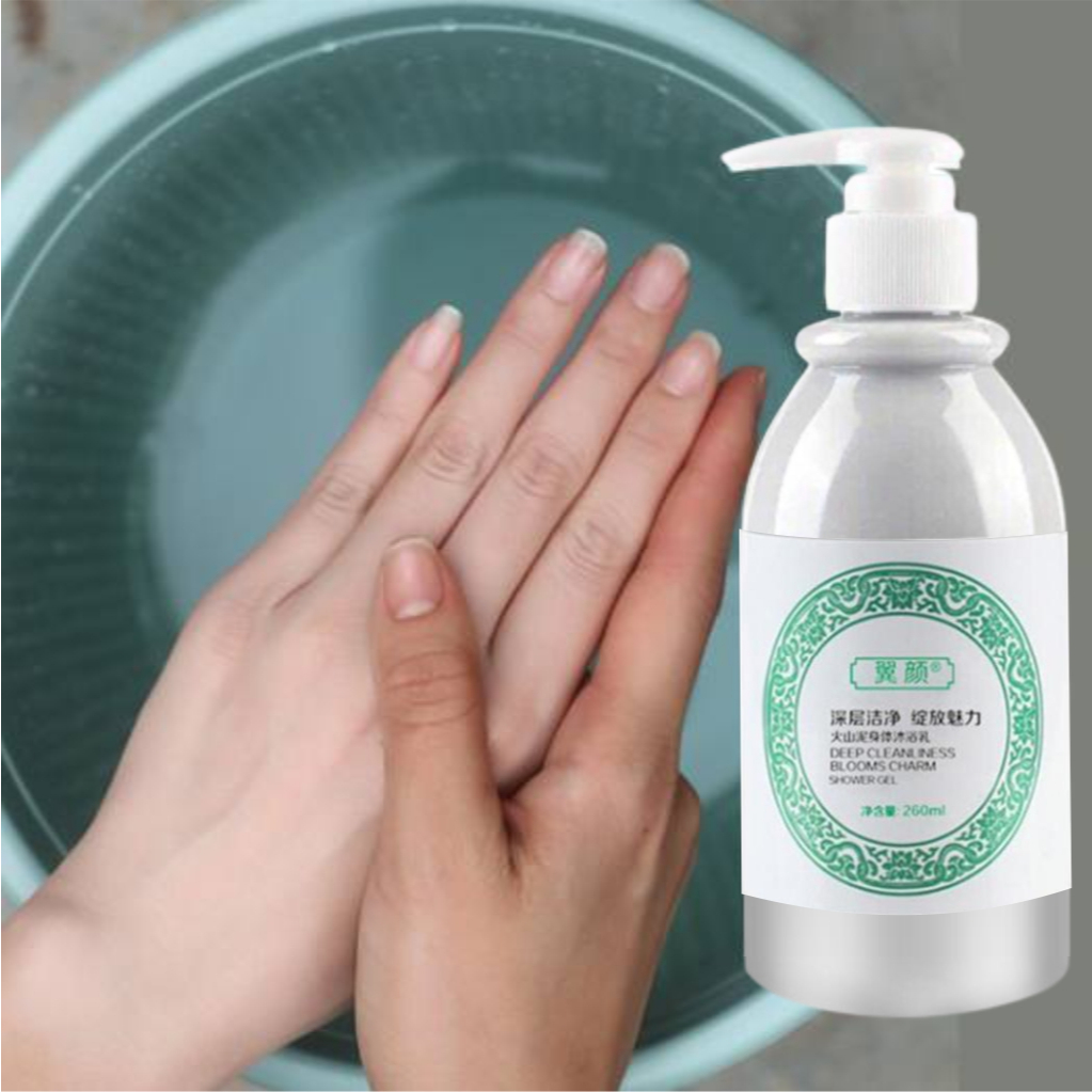 ZHIQI Sabun Vulkanik Pemutih Badan Whitening Volcanic Mud Cleansing Body Wash