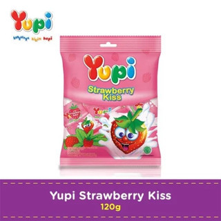 

YUPI STRAWBERRY KISS permen yupi kiss 120gr PROMO !!!