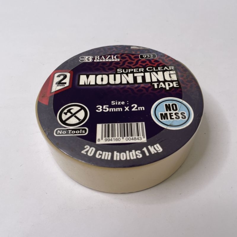 

double tape gel mounting tape bazic bening 1mm 2mm