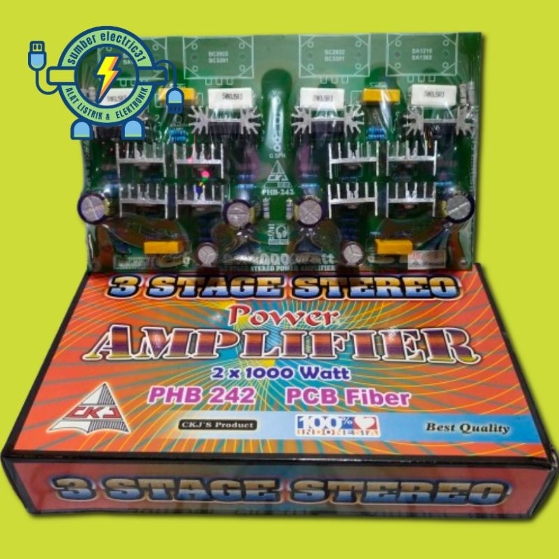 KIT DRIVER POWER AMPLIFIER 3 STAGE / 3 TINGKAT STEREO 2 X 1000 WATT PHB 242 CKJ PRODUCT