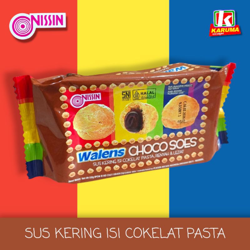 

Nissin Walens Choco Soes 100g Sus Kering Isi Coklat Pasta
