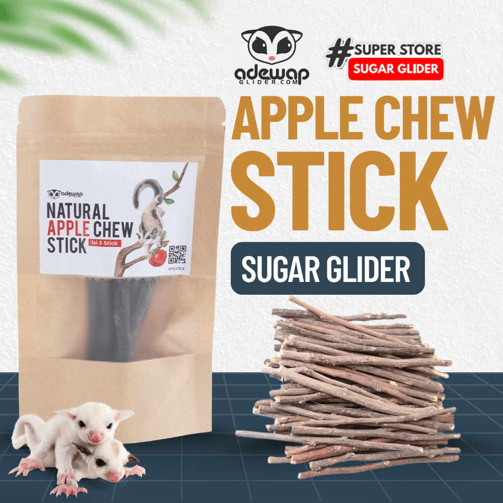 ADEWAP GLIDER Apple Orchard Chew Stick Gigitan Kayu Apel Sugar Glider