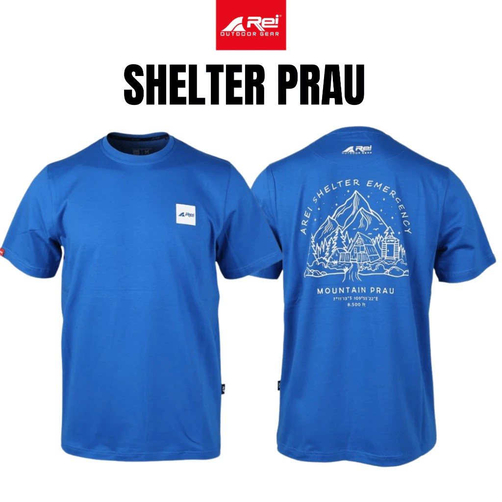 Kaos Pria Lengan Pendek Shelter Prau Arei Outdoorgear K4821