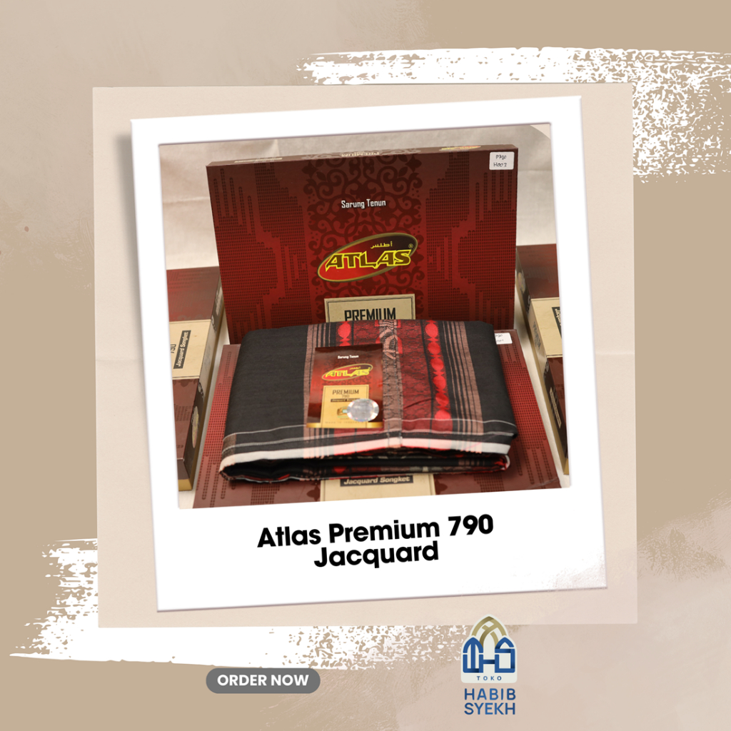 Sarung ATLAS Premium Gold 790 Jacquard Songket/Sarung ATLAS Original/ATLAS 790 Jacquard Songket