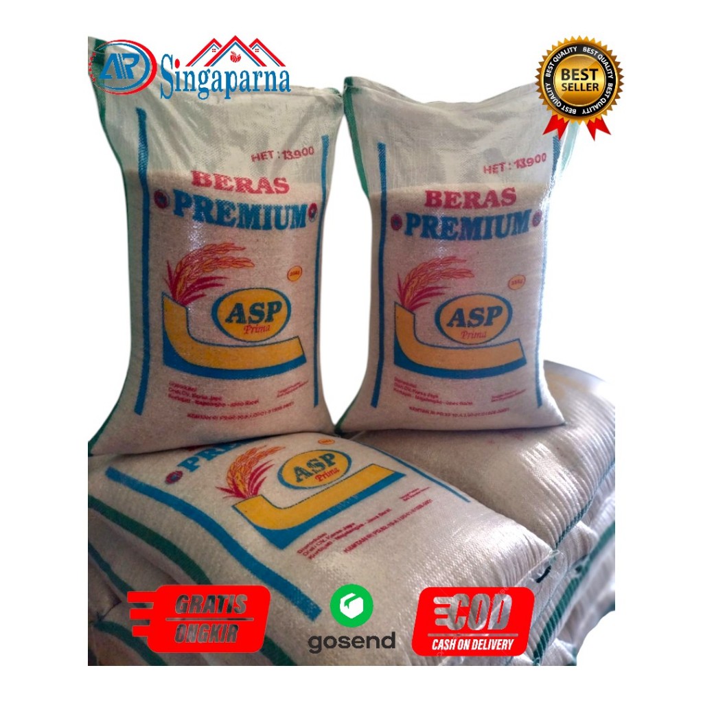 

Beras ASP Majalengka Putih Pulen Premium Kemasan 25kg / 20kg / 10kg