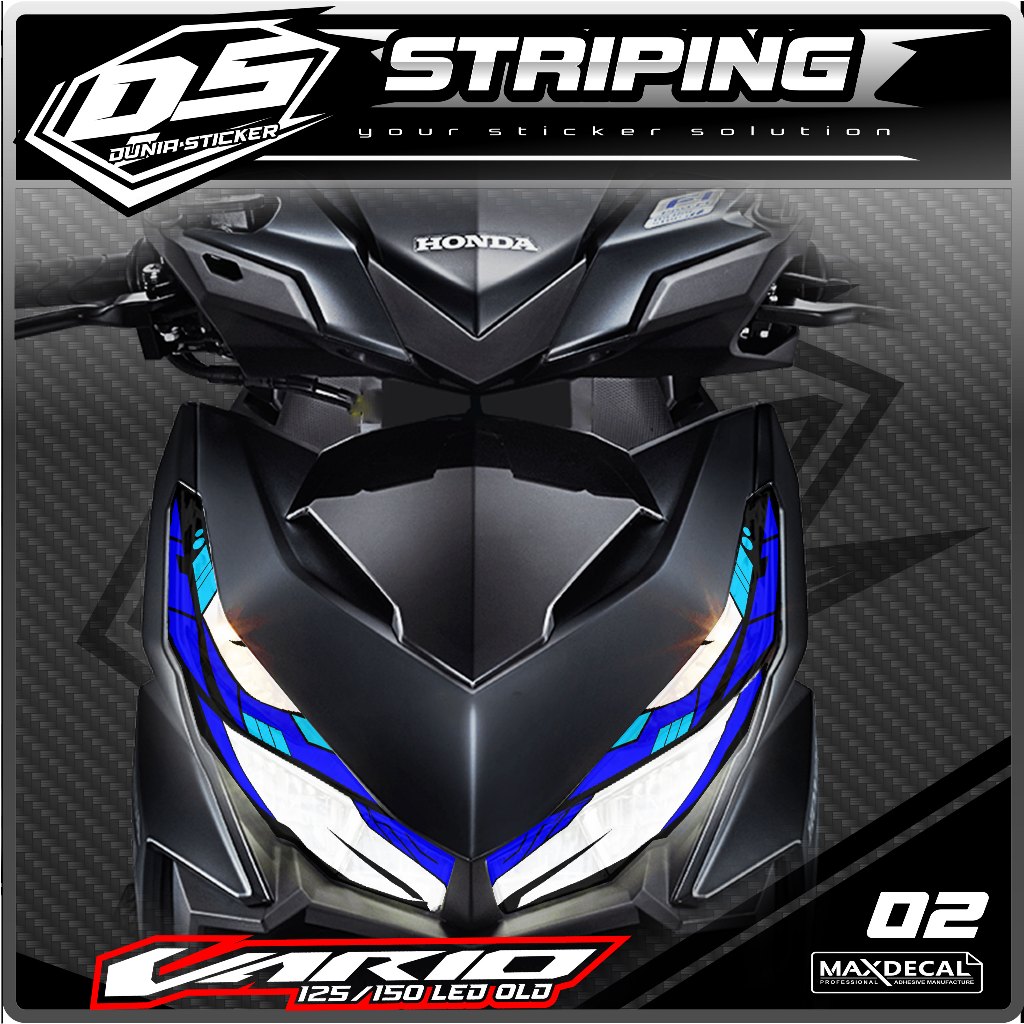 02 STICKER TRANSPARAN LAMPU ALIS VARIO 125/150 LED OLD - STICKER LAMPU ALIS VARIO 125/150 LED OLD RA