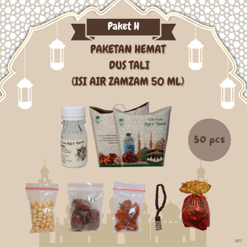 

Paketan hemat tasbih+coklat turki tali untuk oleh oleh haj/umroh 50pcs (botol isi air zam zam 50 ml)