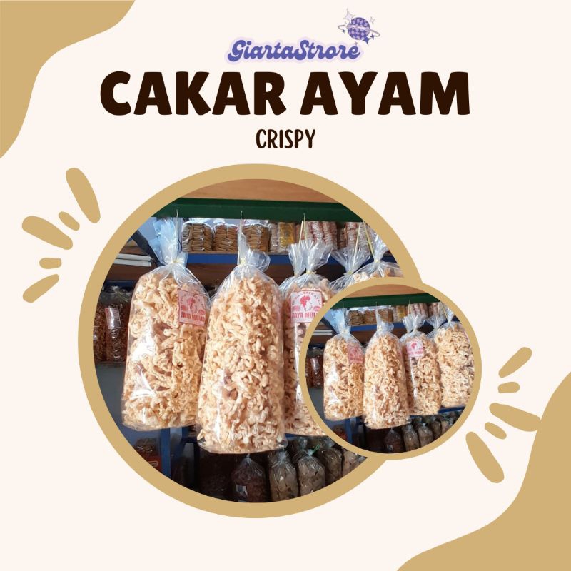 

Kripik Cakar Ayam Crispy 1kg Khas Klaten/Kripik Cakar Klaten