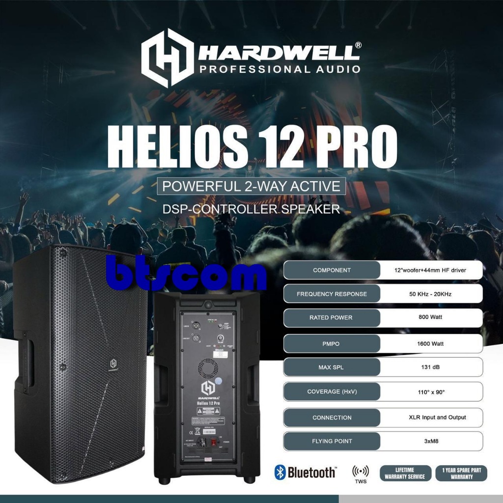 NEW PRODUK HARDWELL ACTIVE SPEAKER 12 INCH HARDWELL HELIOS 12 PRO ORIGINAL GARANSI RESMI HARDWELL 1 
