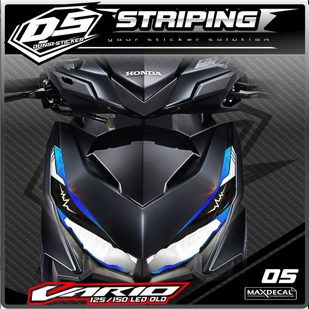 05 STICKER TRANSPARAN LAMPU ALIS VARIO 125/150 LED OLD - STICKER LAMPU ALIS VARIO 125/150 LED OLD RA