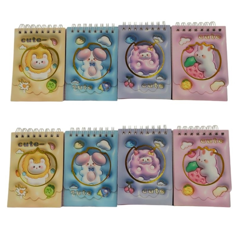 

Buku Notebook Ring Motif Cute Note Book Kecil Cute