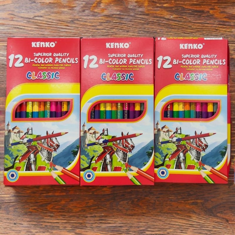 

Pensil Warna Kenko 12 BI-Color Pencils Superior Quality Classic