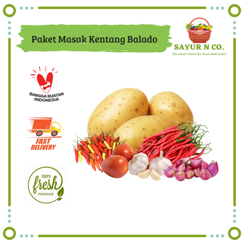 

Paket Masak Kentang Balado 500gr | Sayur N Co Bekasi