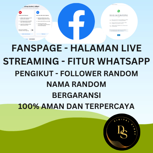 Jual Fanspage | Halaman Tua Berfollower | Live Streaming  | Fitur WhatsApp / WA Meta