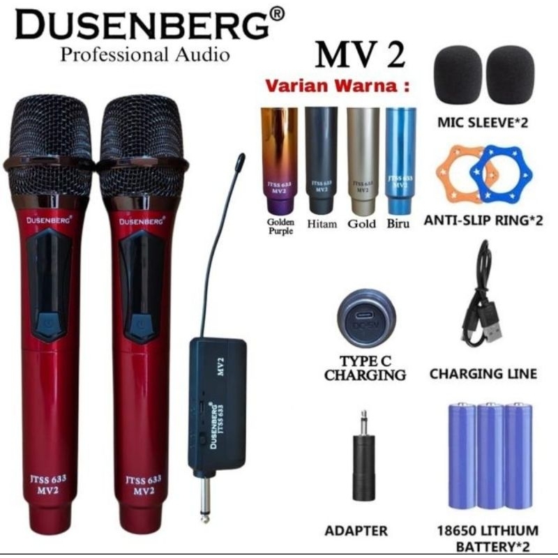 Mic Wireless Recharger Dusenberg JTSS633 MV2 Original