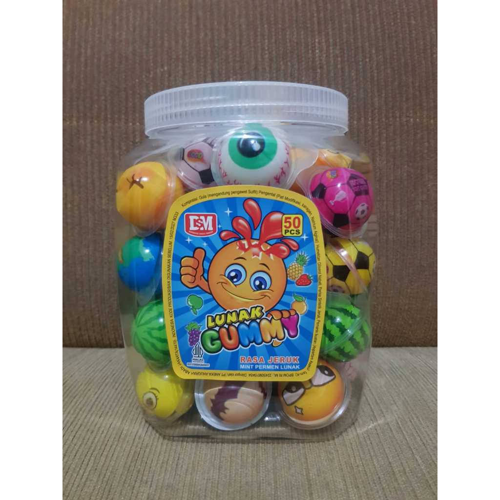 

PERMEN BOLA LUNAK GUMMY TROLLY PERMEN JELLY HALAL TOPLES ISI 50