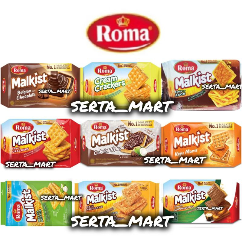 

Roma Malkist Cream Crackers / Abon / Coklat / Keju Manis