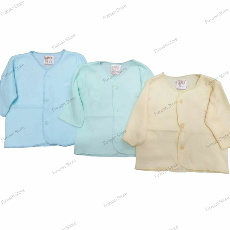 Baju Bayi CANEY New Born 0-3 bulan Pakaian Lengan Panjang / Tanpa Lengan