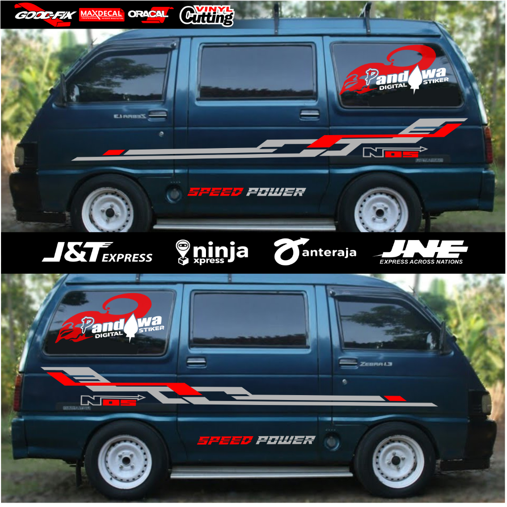 Stiker Mobil Daihatsu Zebra Espass Cutting Stiker Sport