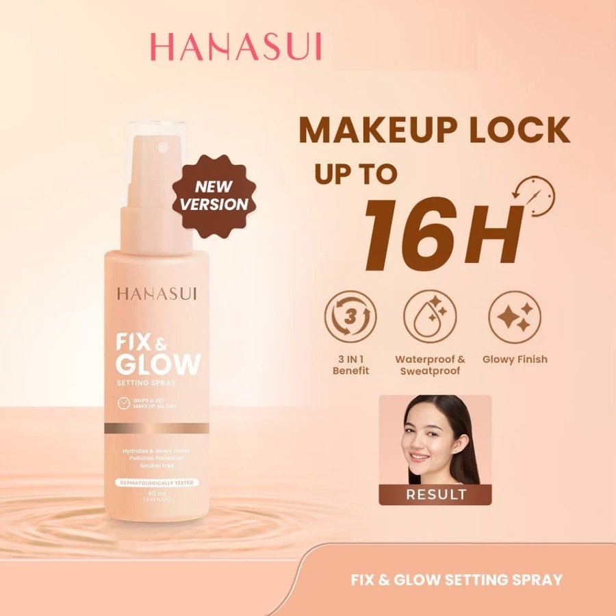 MATCHA HANASUI FIX & GLOW SETTING SPRAY - HANASUI SETTING SPRAY
