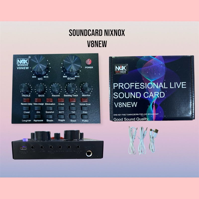 Sound Card F999Pro / V8New Mixer Audio Usb External
