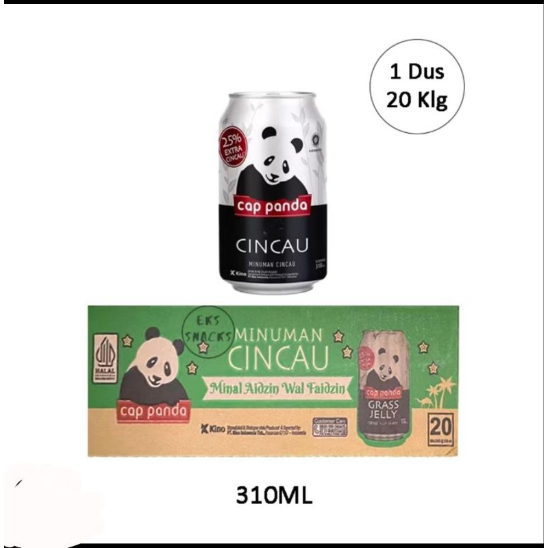 

MINUMAN CINCAU CAP PANDA KALENG 1 KARTON 20 KALENG
