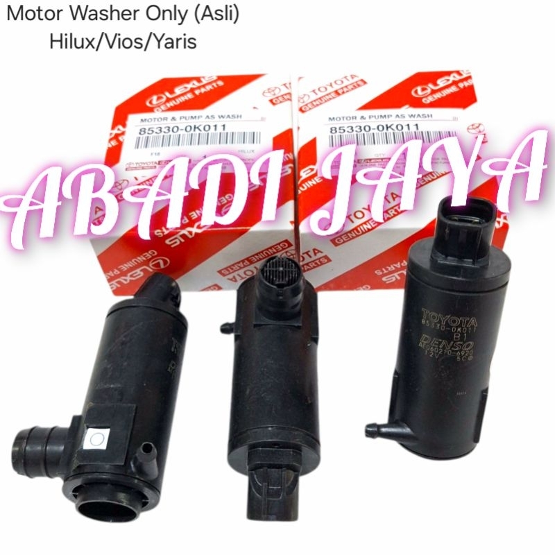 MOTOR WASHER WIPER POMPA AIR HILUX YARIS VIOS SIENTA ORIGINAL