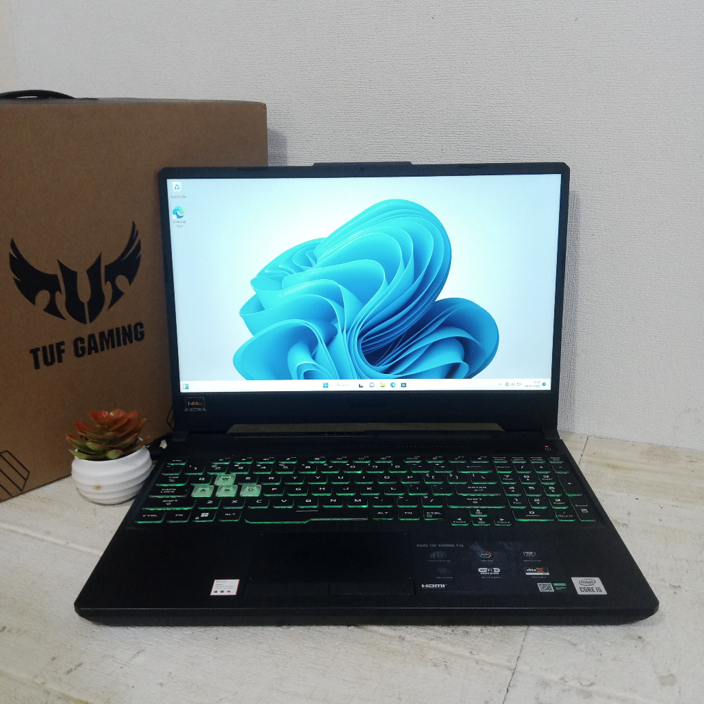 LAPTOP GAMING BARU ASUS TUF F15 FX506LH INTEL CORE I5-10th RAM 8GB SSD 512GB LAYAR 15,6"INCH NVIDIA 