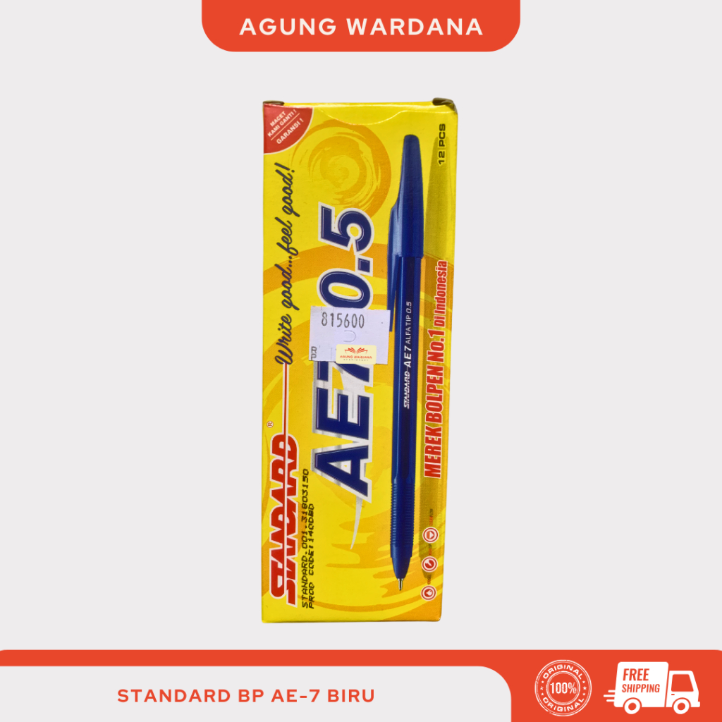 

BOLPOIN BIRU STANDARD AE-7 0.5MM