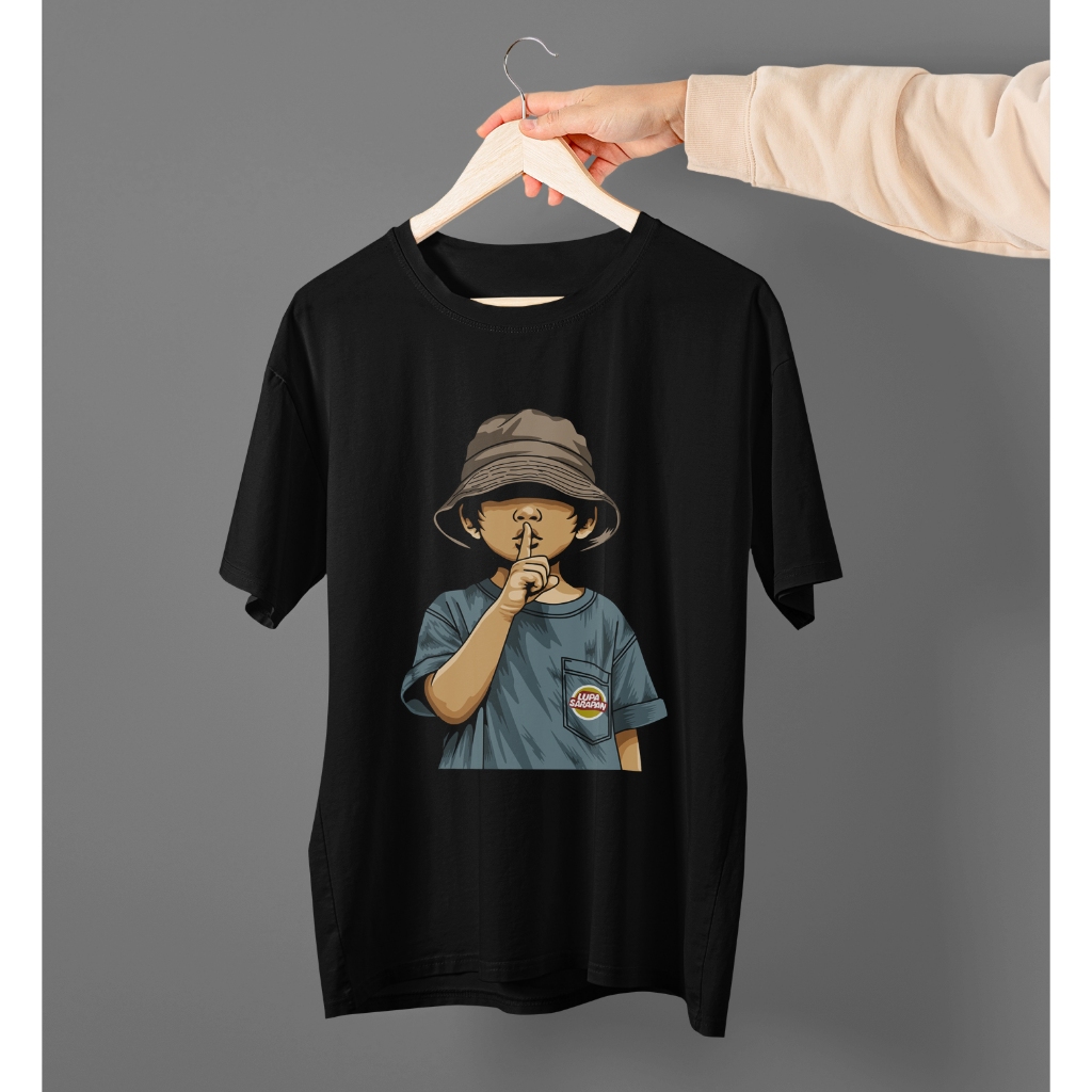 Kaos Pria Premium - Ssstt vector