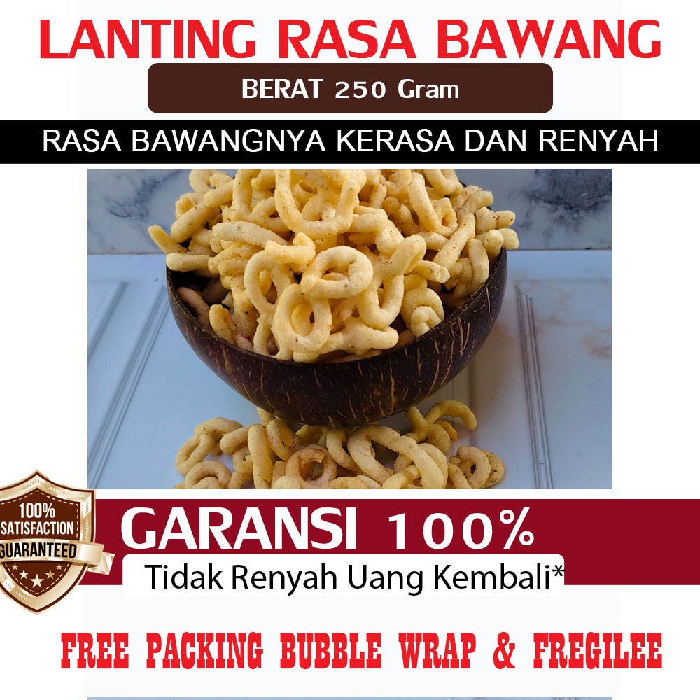 

Lanting Bawang Lanting singkong Bumbu Klanting Lanting Kebumen Bumbu Rasa Bawang 250 Gram