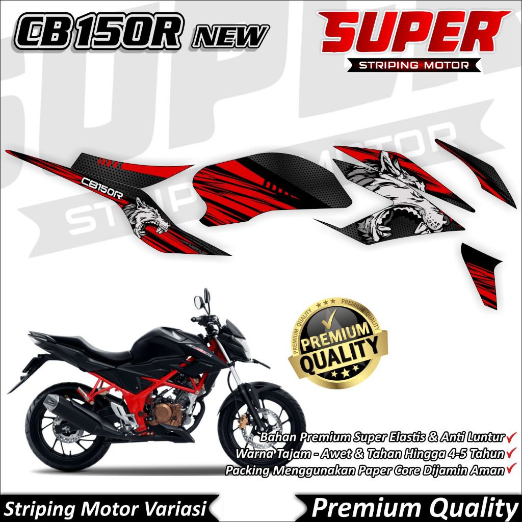 Stiker CB150r New 2019 Anti Luntur keren Striping CB150r New 2019 Striping Honda CB150r New 2019 Ser