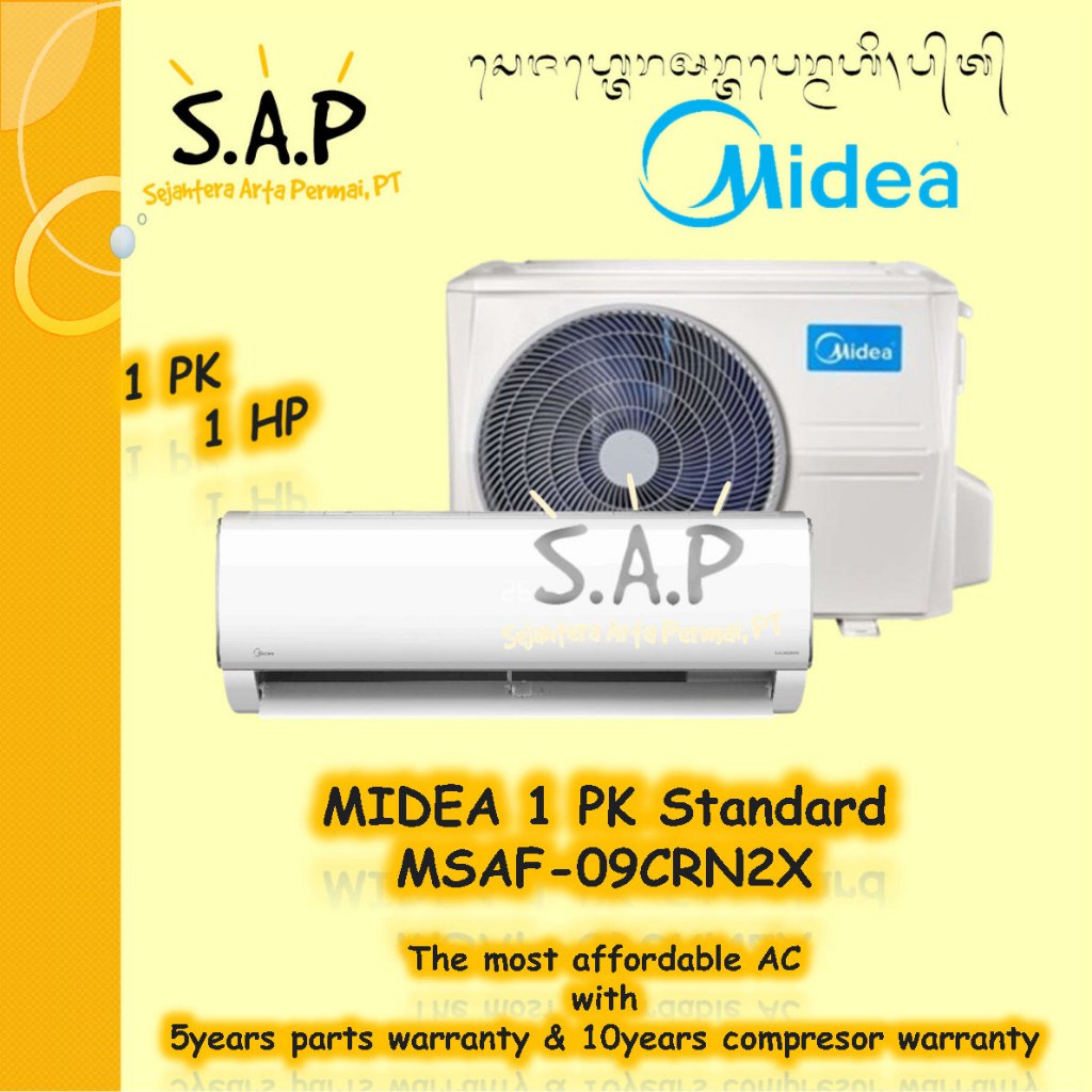 AC Midea 1 PK Standard / MSAF-09CRN2