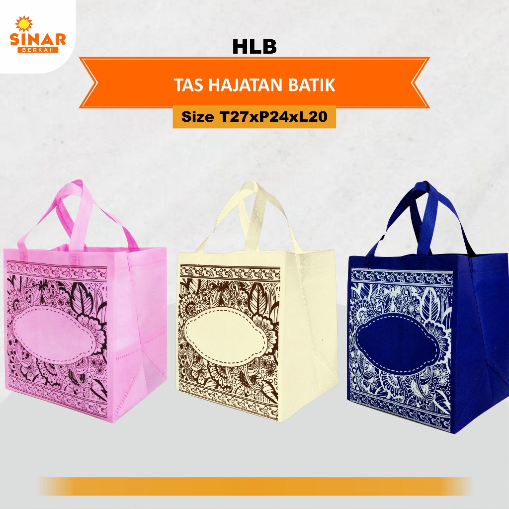 

Tas Hajatan |Tas Spunbond | Tas Syukuran | Tas Souvenir Batik Ukuran 27X24X20